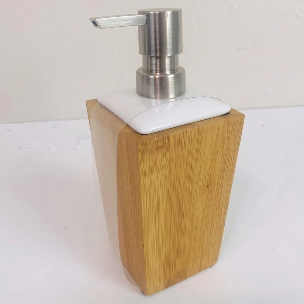 Threshold Bamboo/Ceramic Soap Pump